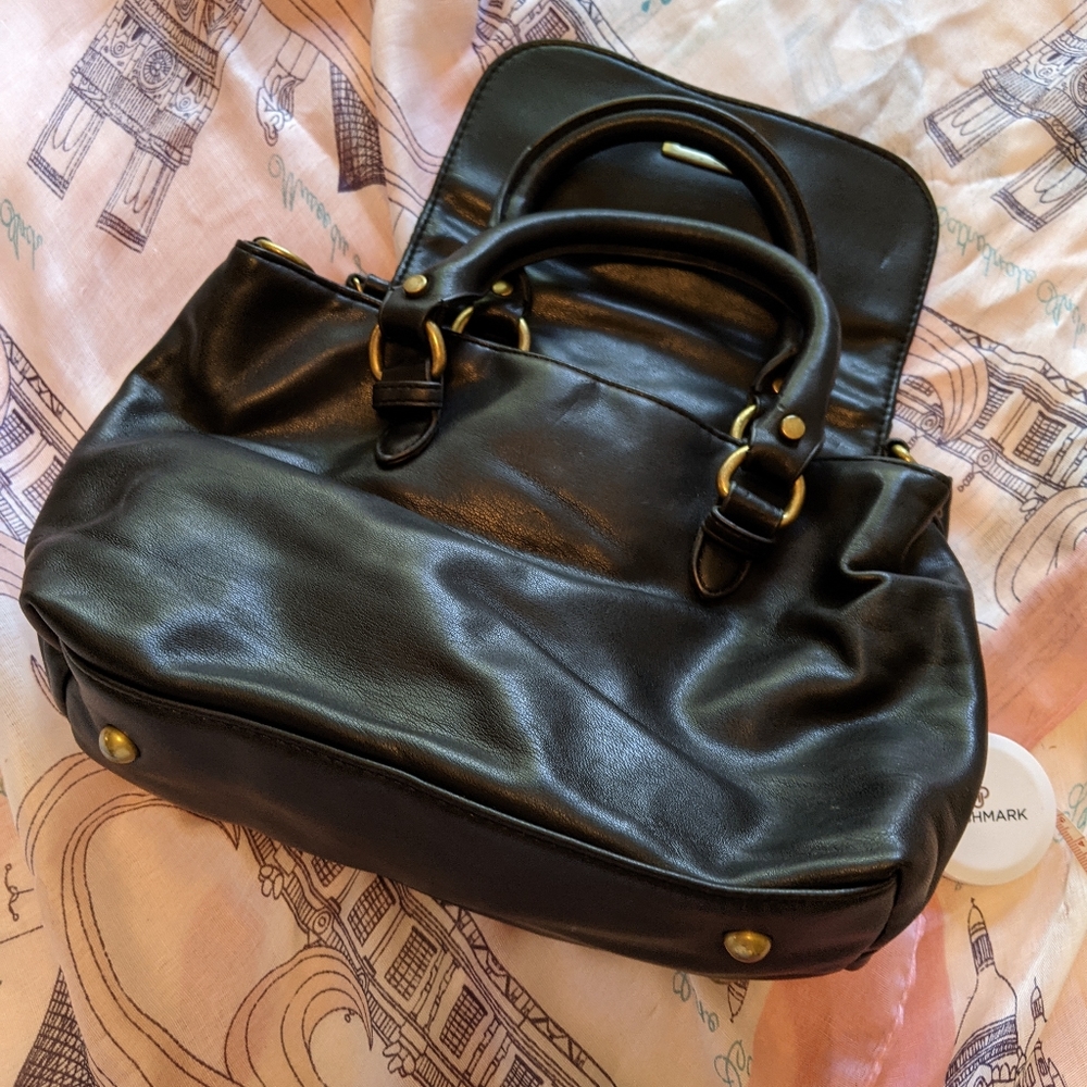 Vintage Leather Satchel Purse - Picture 5 of 15